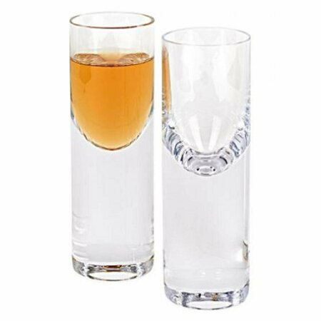 HOMEROOTS Mouth Blown Crystal Long Shot Glasses - Set of 2 386760